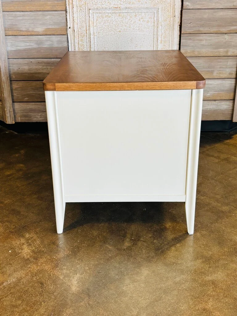 2 Door Painted Natural Top Cabinet - Image 3
