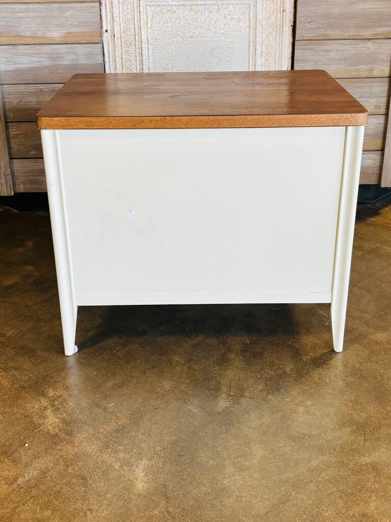 2 Door Painted Natural Top Cabinet - Image 4