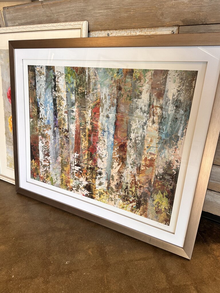 Abstract Forest Signed/Numbered 40.5 X 32.75 - Image 2