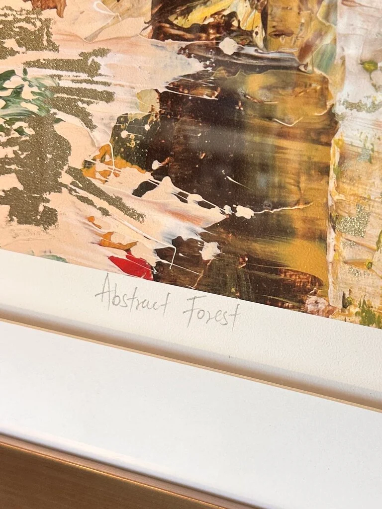 Abstract Forest Signed/Numbered 40.5 X 32.75 - Image 3