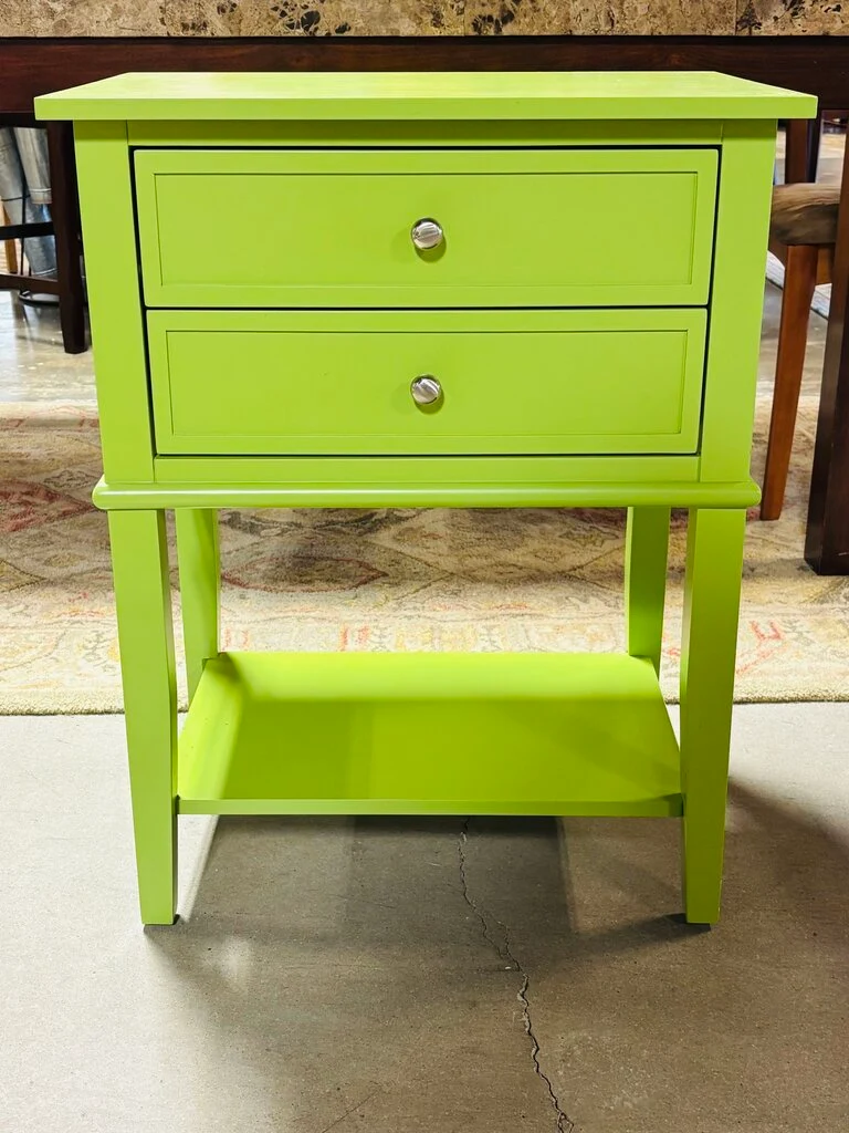 Accent Table with 2 Drawers 22.25 X 15.75 X 28