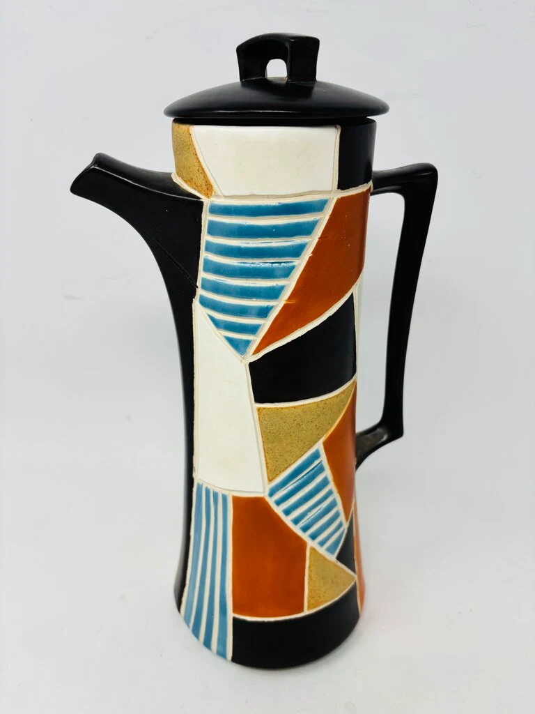 Arnel's Pottery Geometric Pitcher