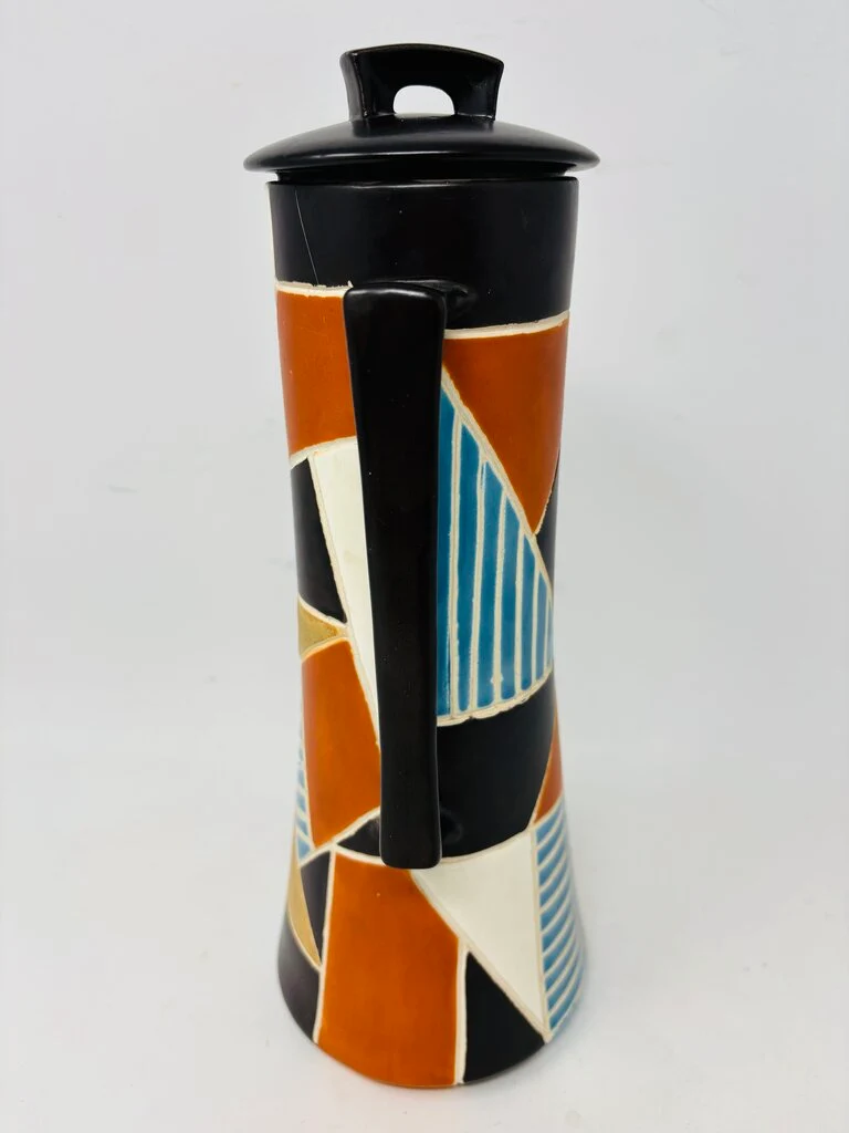 Arnel's Pottery Geometric Pitcher - Image 2