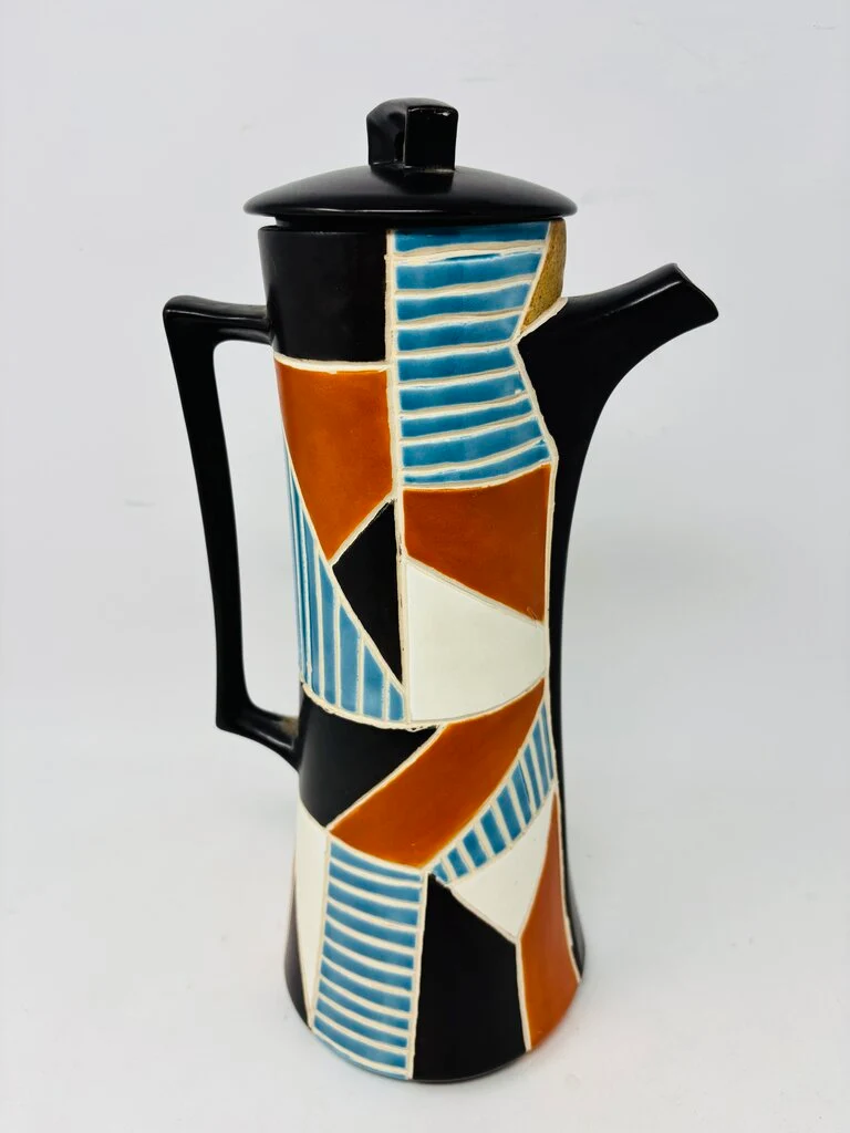 Arnel's Pottery Geometric Pitcher - Image 3
