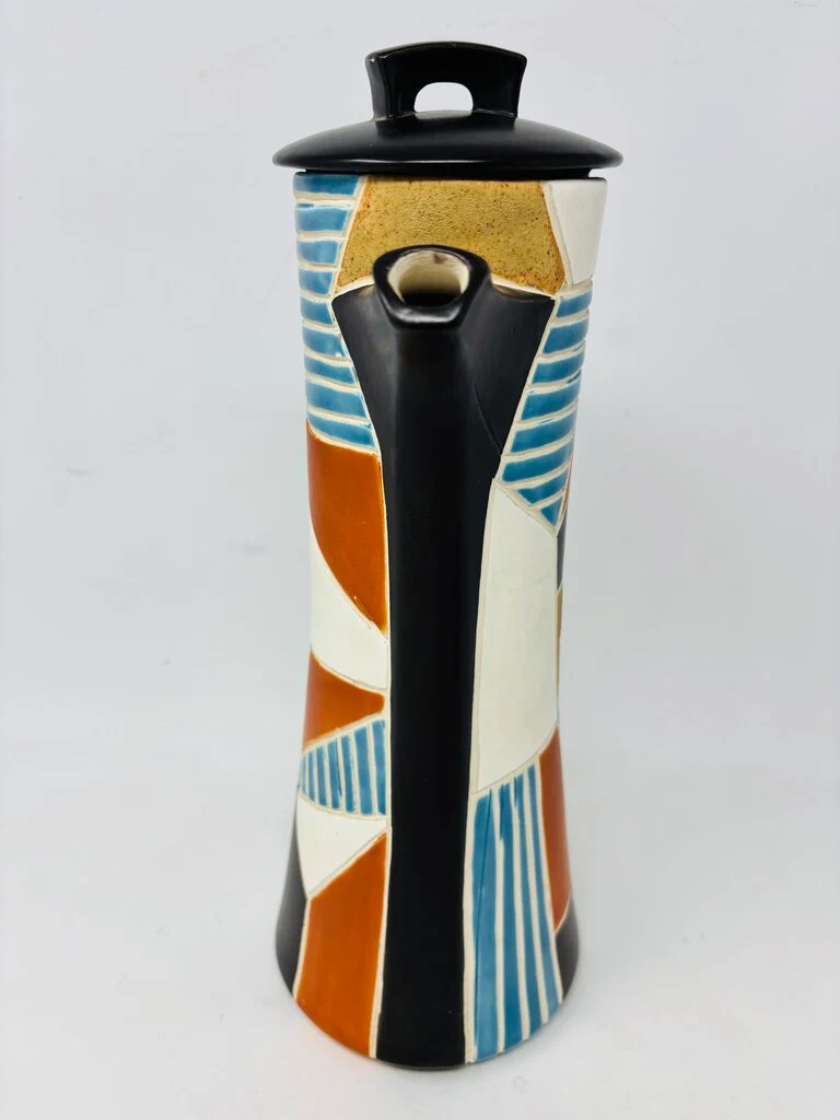 Arnel's Pottery Geometric Pitcher - Image 4