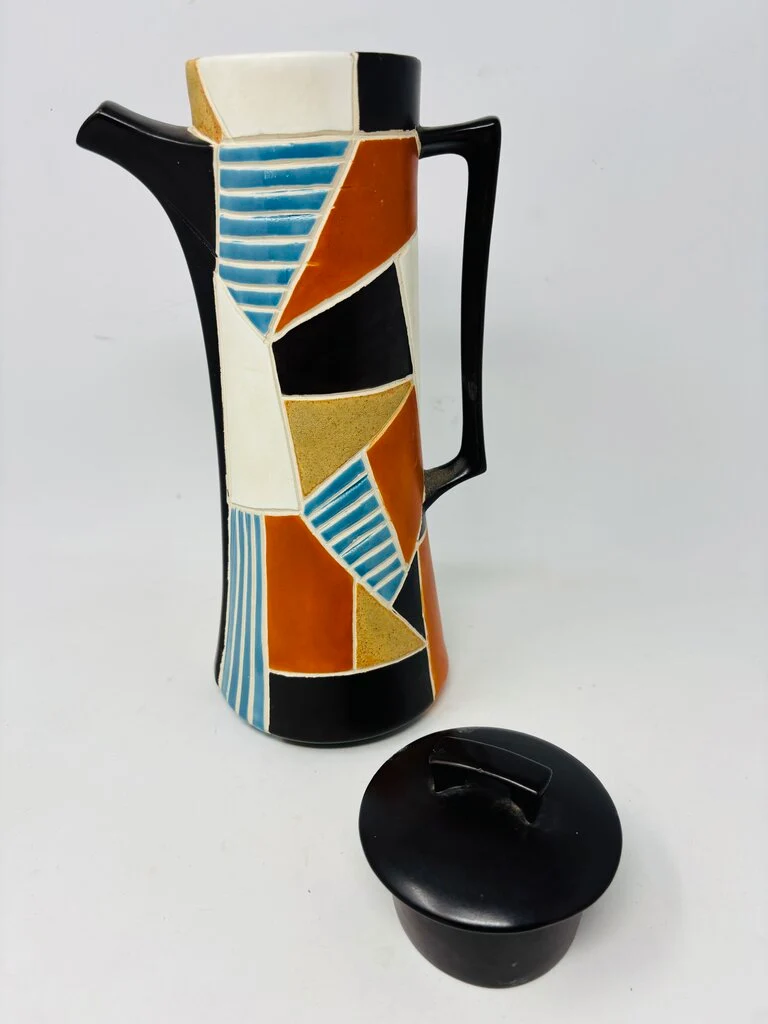 Arnel's Pottery Geometric Pitcher - Image 5