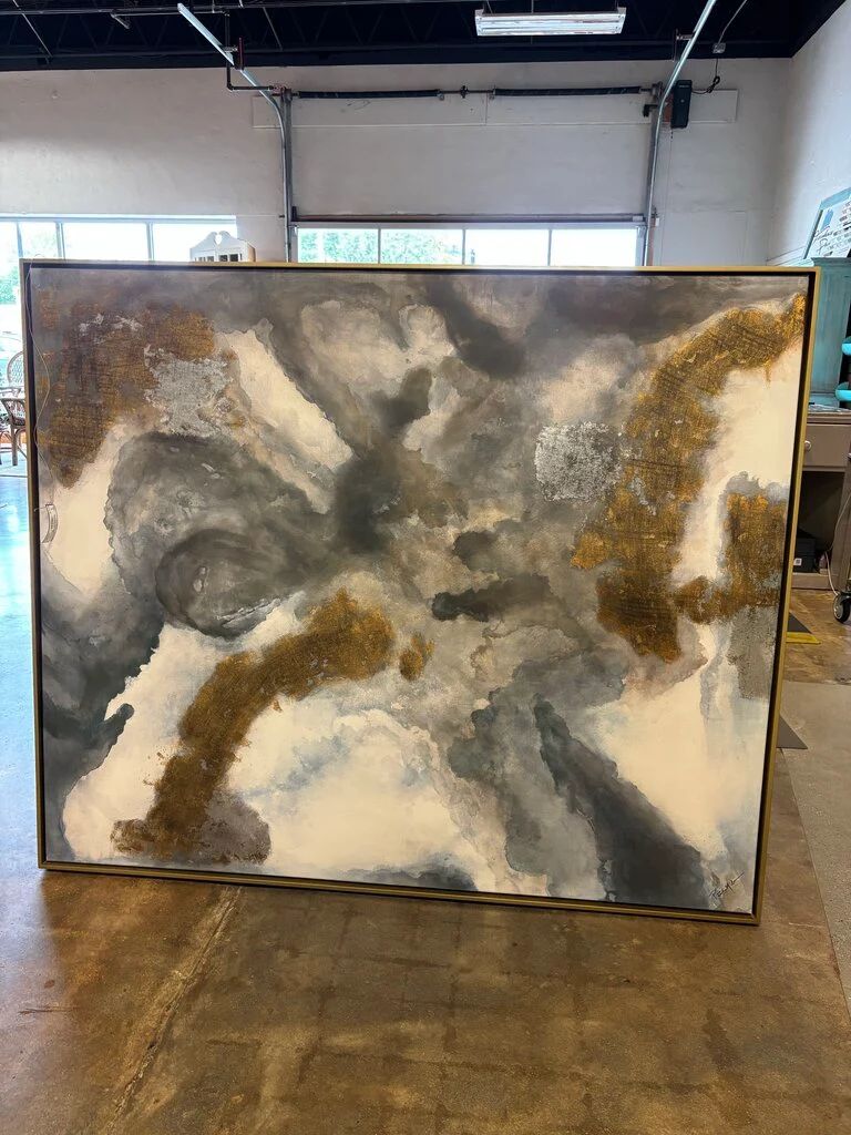 Artwork Abstract Gold Spring