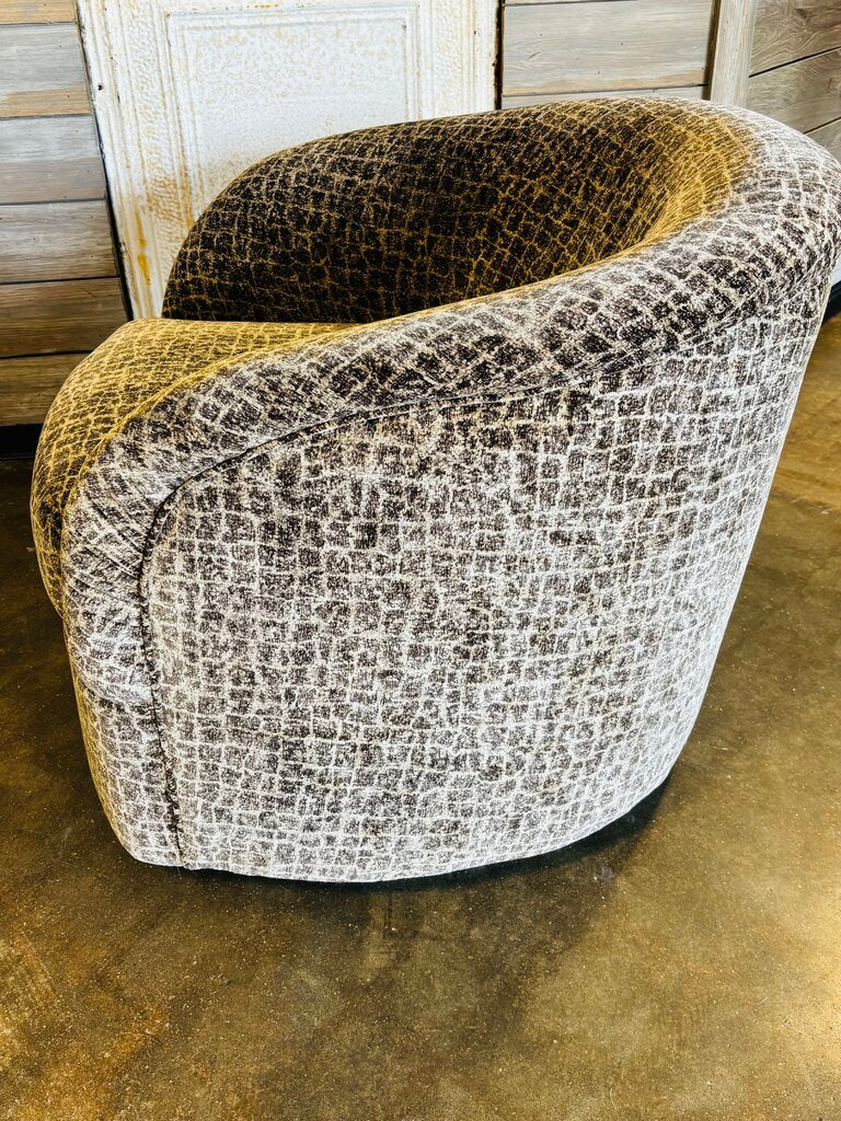 Barrel Upholstered Swivel Chair - Image 2