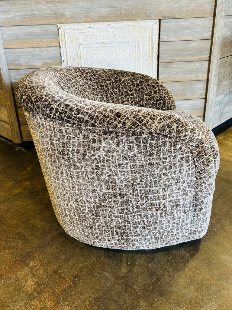 Barrel Upholstered Swivel Chair - Image 4