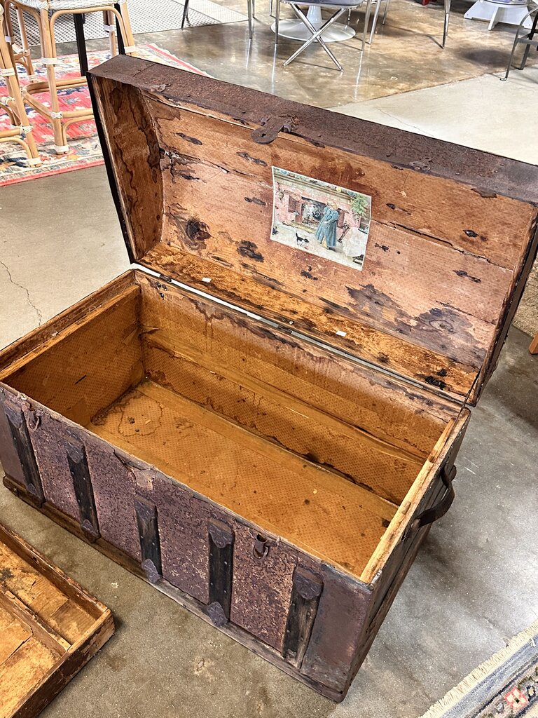 Camel Back Steamer Trunk - Image 6