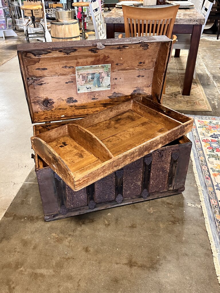Camel Back Steamer Trunk - Image 7