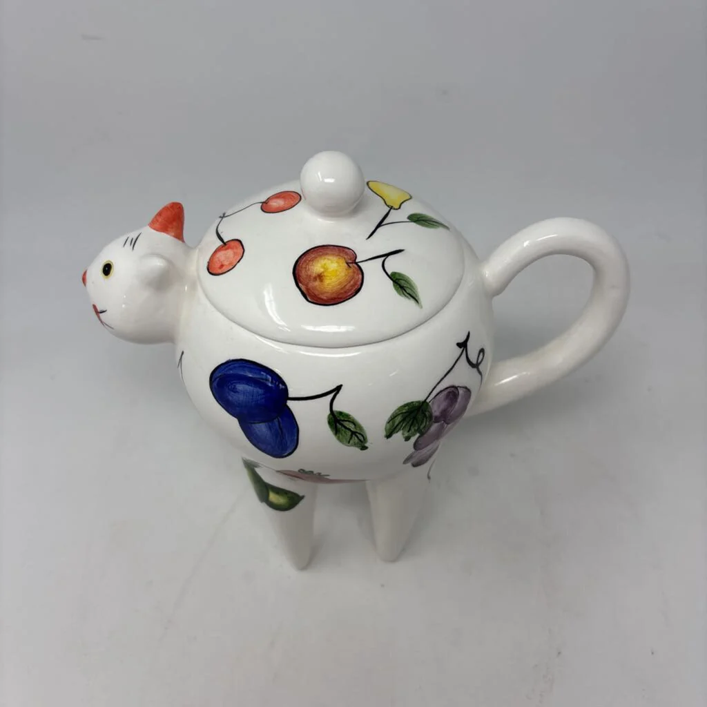 Ceramic Long Leg Cat Teapot - Image 2