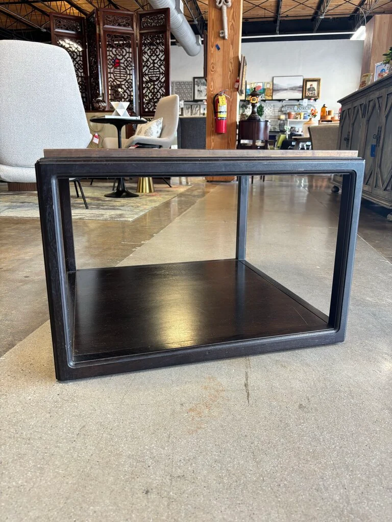 Copper Top Square Two Tiered Side Table 24 X 24 X 16.5 - Image 3