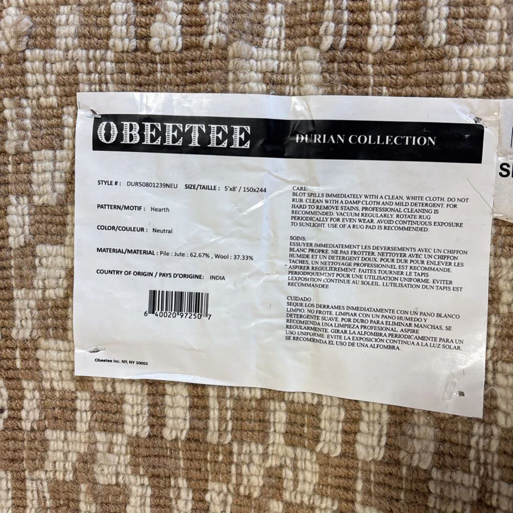 Durian Hearth Rug 5x8 - Image 4