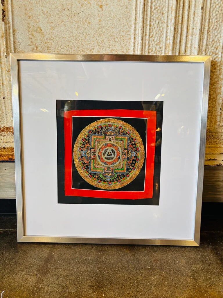 Framed Thangka Art 21 X 21
