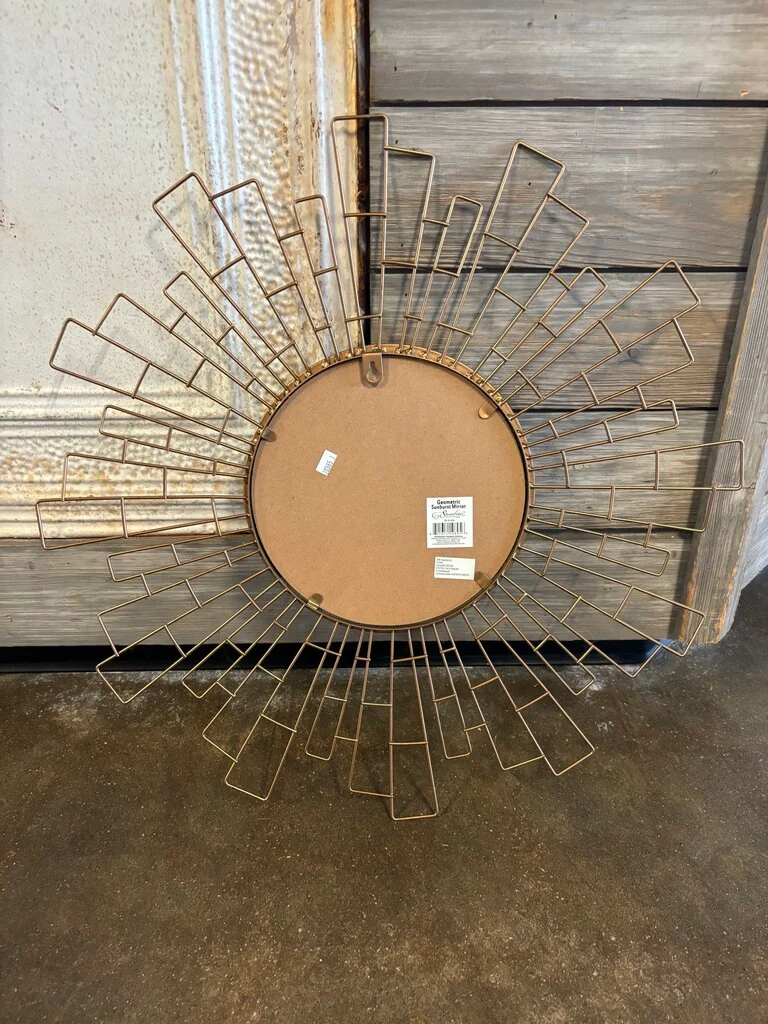 Geometric Sunburst Mirror 23.5"R - Image 2