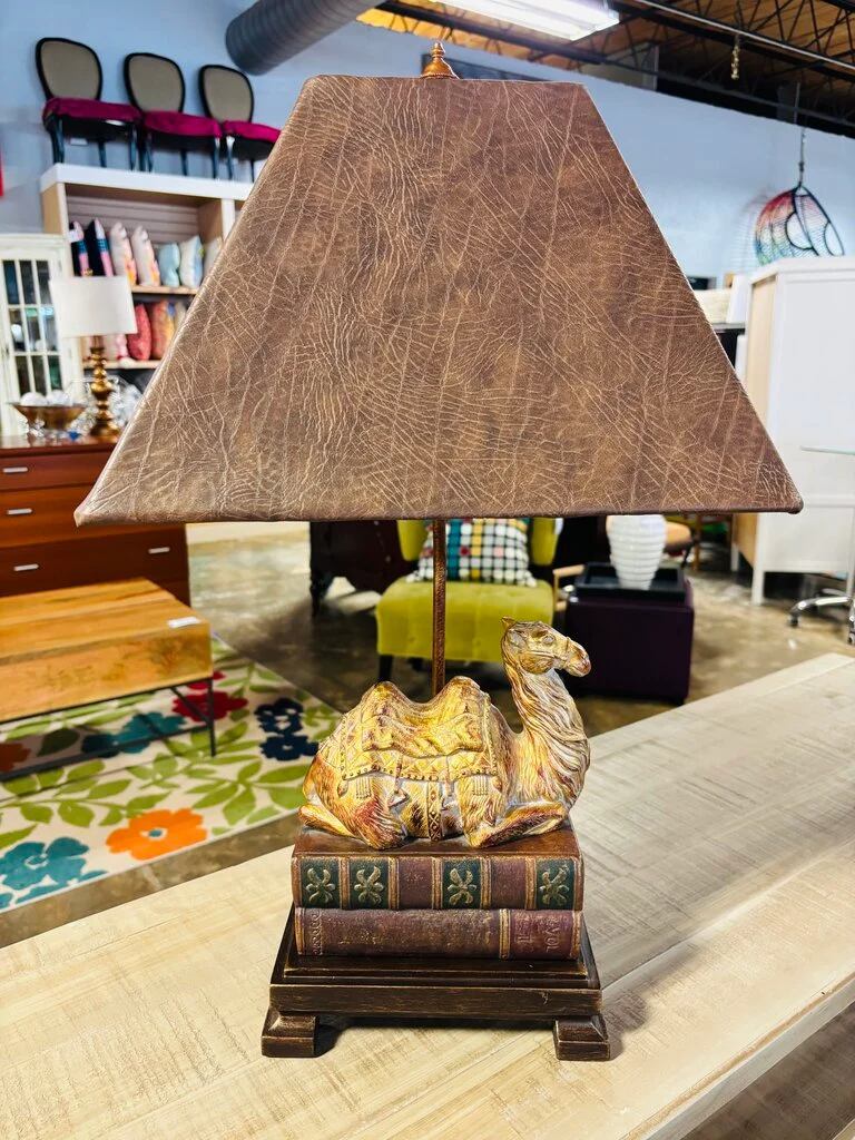 Gilt Camel Figural Lamp
