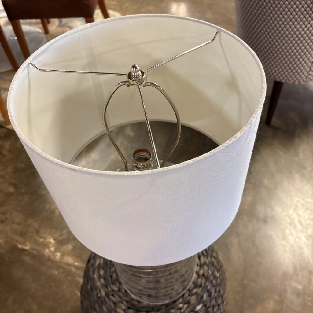 Glass Cylinder Base Lamp - Image 3