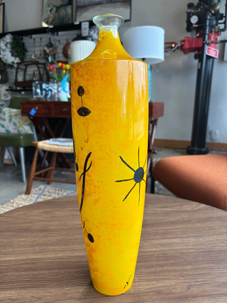 Glass Joan Miro Style Vase 17.5"H - Image 2