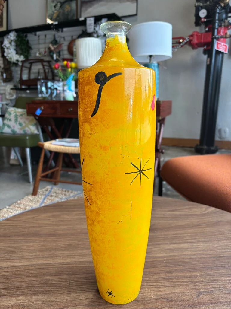 Glass Joan Miro Style Vase 17.5"H - Image 3