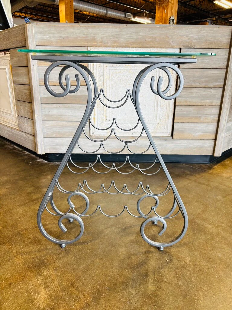 Glass Top Wine Table - Image 2