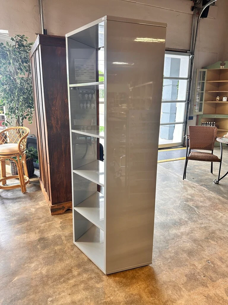 Gray Lacquer Shelves 32W x 71T - Image 3