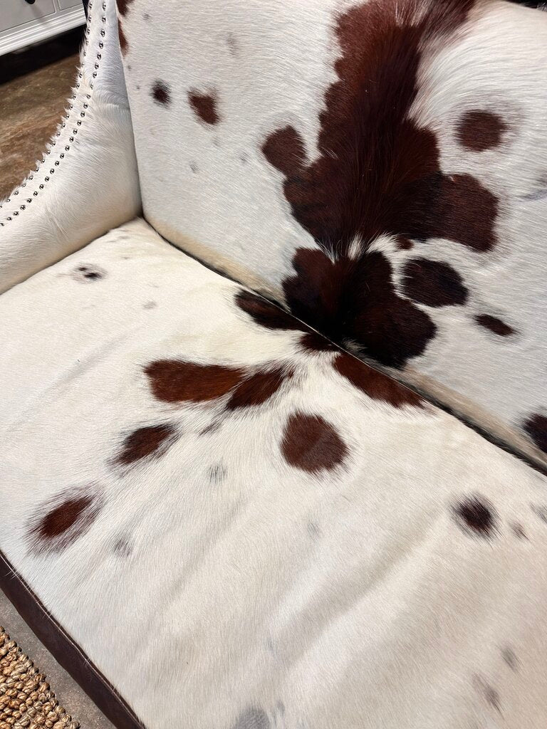 Hair On Hide Faux Leather Bench - Image 5