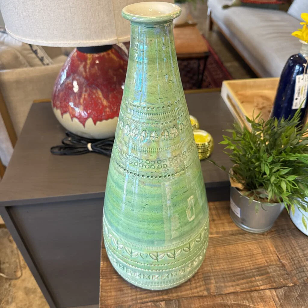 Hallmarked Bitossi Iridescent Vase - Image 2