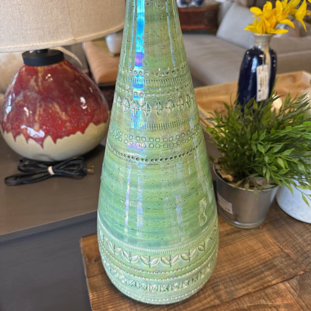 Hallmarked Bitossi Iridescent Vase - Image 2