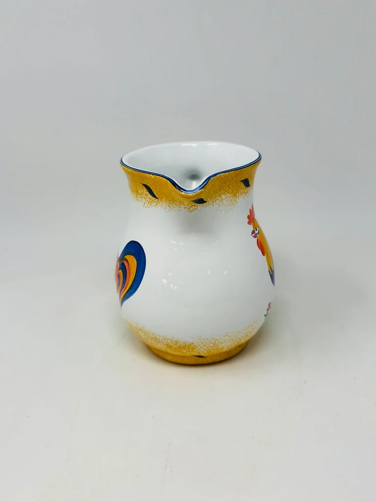 Hand Painted Herend Hungary Pottery Rooster Pitcher - Image 2