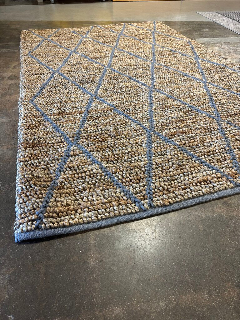 Handmade Hemp Wool Cotton Larson Rug 5 X 8 - Image 2