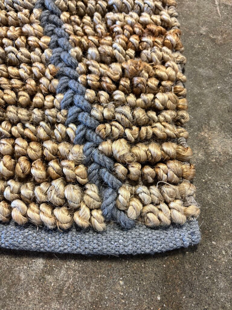 Handmade Hemp Wool Cotton Larson Rug 5 X 8 - Image 3