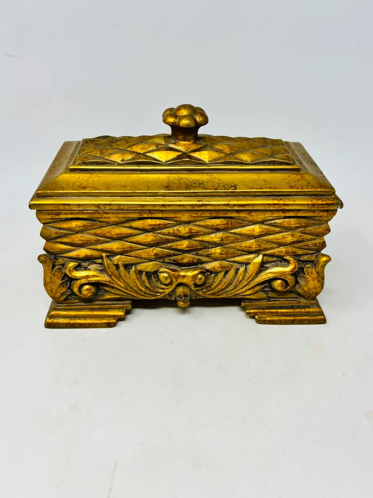 Heavy Carved Jewelry Box - Image 2