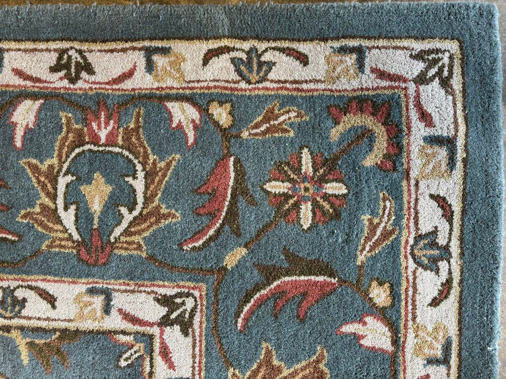 Heritage Blue 9 X 12 Wool Pile Rug - Image 3