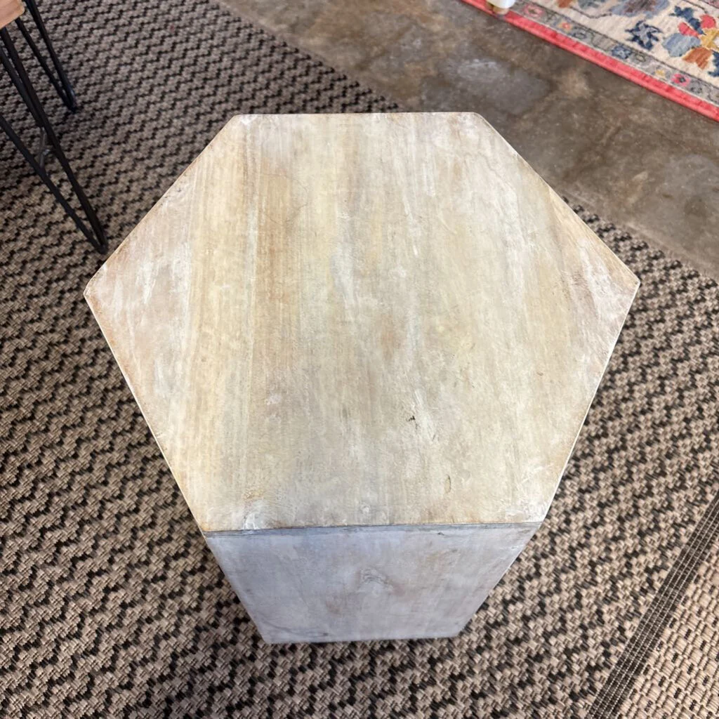 Hexagon Shape Accent Table 15.75 X 18 X 18 - Image 4