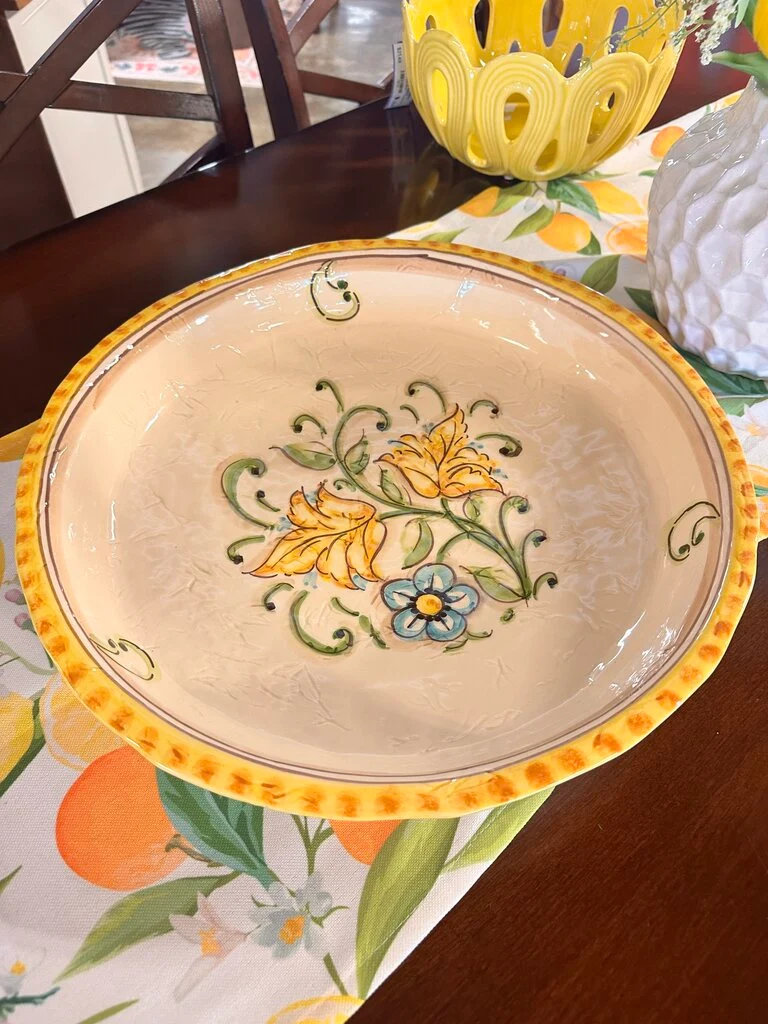 Italian Floral Serving Bowl - Image 3