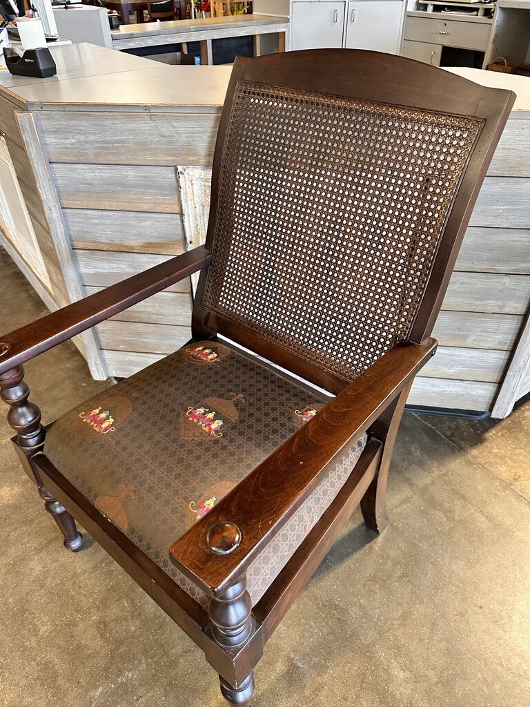 Large Spindle Cane Back Chair - Image 2