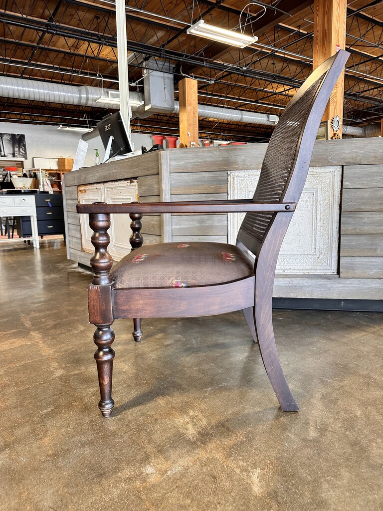 Large Spindle Cane Back Chair - Image 3