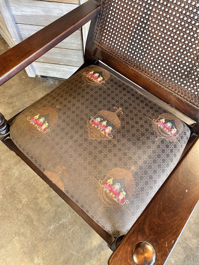 Large Spindle Cane Back Chair - Image 6