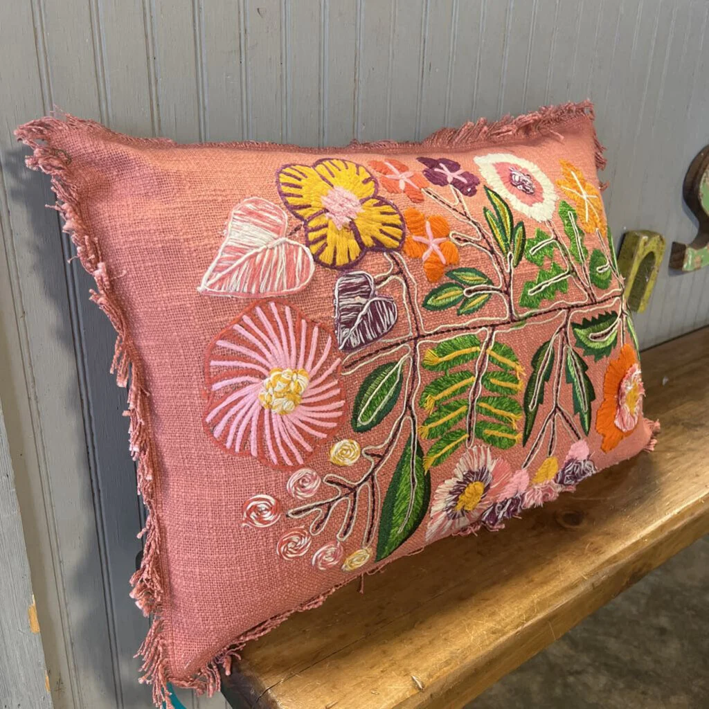 Lumbar w/ Embroidery & Fringe - Image 2