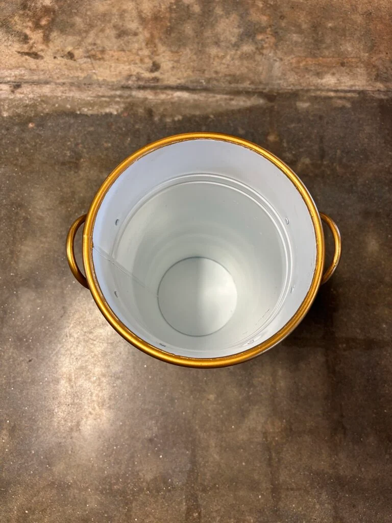Mackenzie-Childs Large Metal Lunares Bucket - Image 2