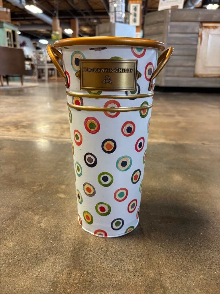 Mackenzie-Childs Small Metal Lunares Bucket