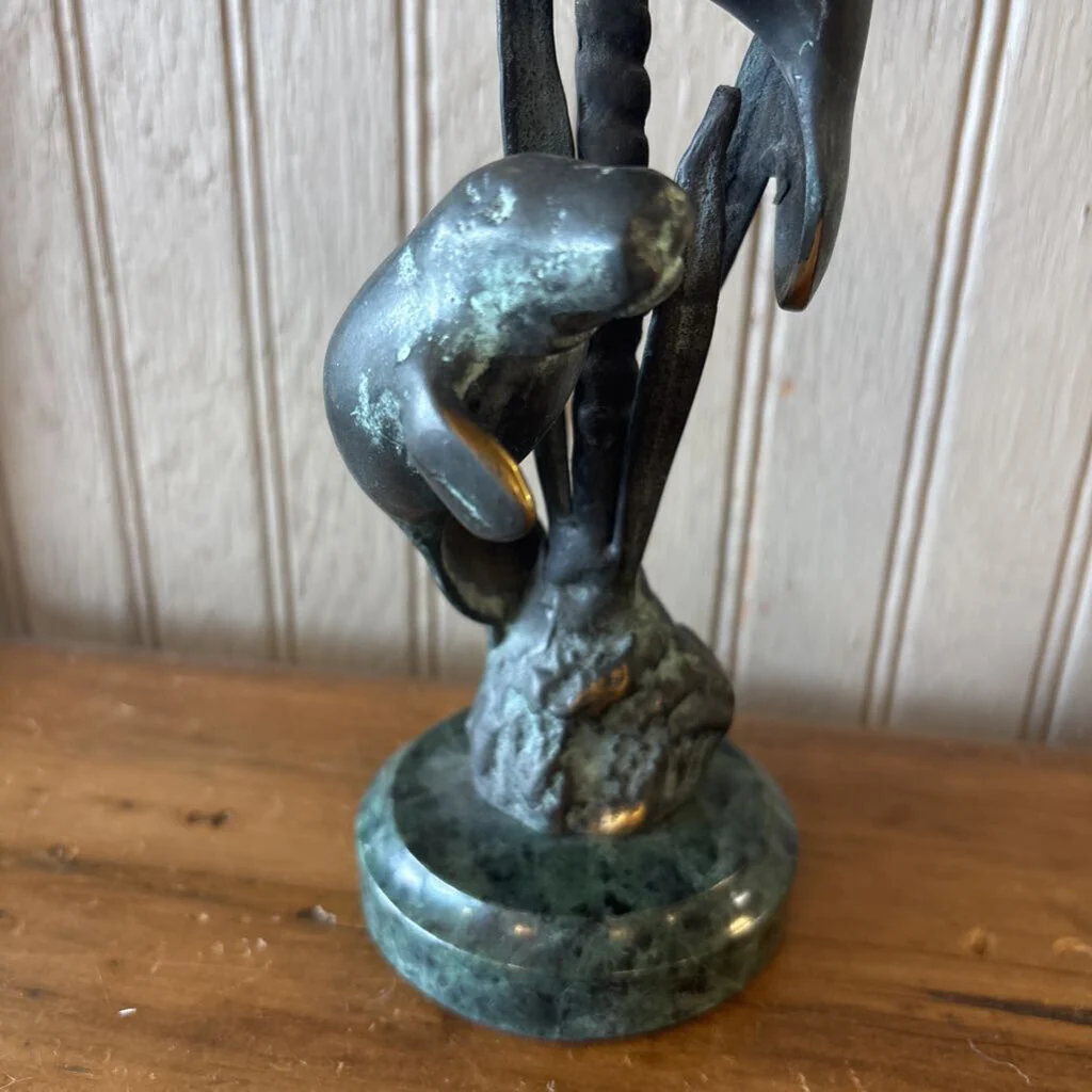Manatees Candle Holder Marble Base - Image 3