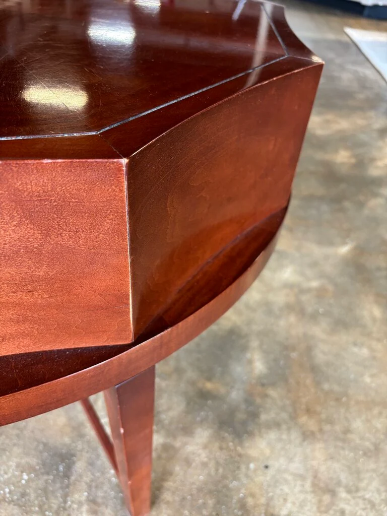 MCM Octagon Single Drawer Accent Table - Image 6