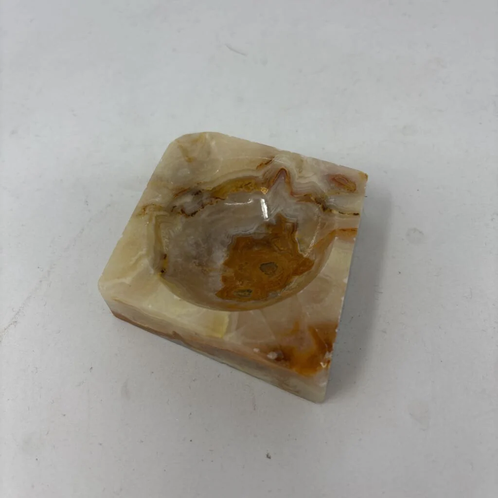 MCM Slanted Marble Ashtray - Image 2