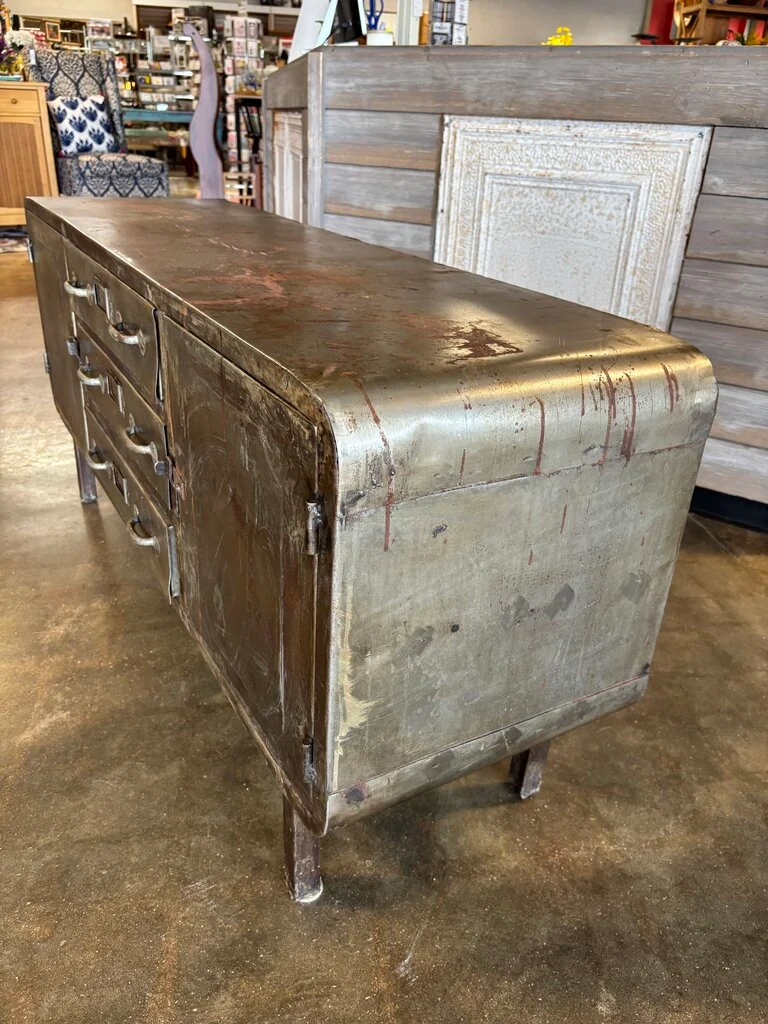 Metal 2 Door 3 Drawer Cabinet 55 X 16 X 25.25 - Image 2
