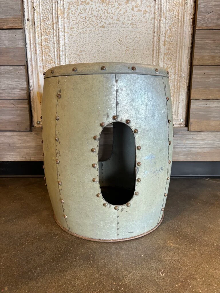 Metal Cut Out Stool 16.5"H - Image 2