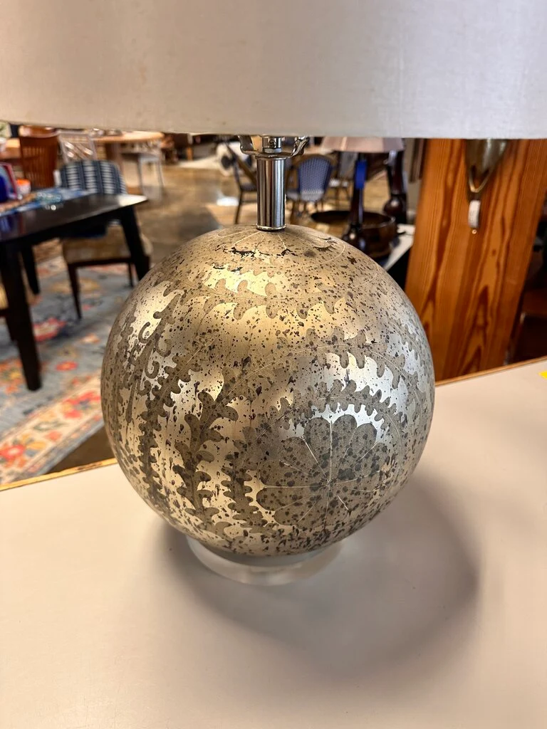 Metallic Ball On Acrylic Base Lamp - Image 2