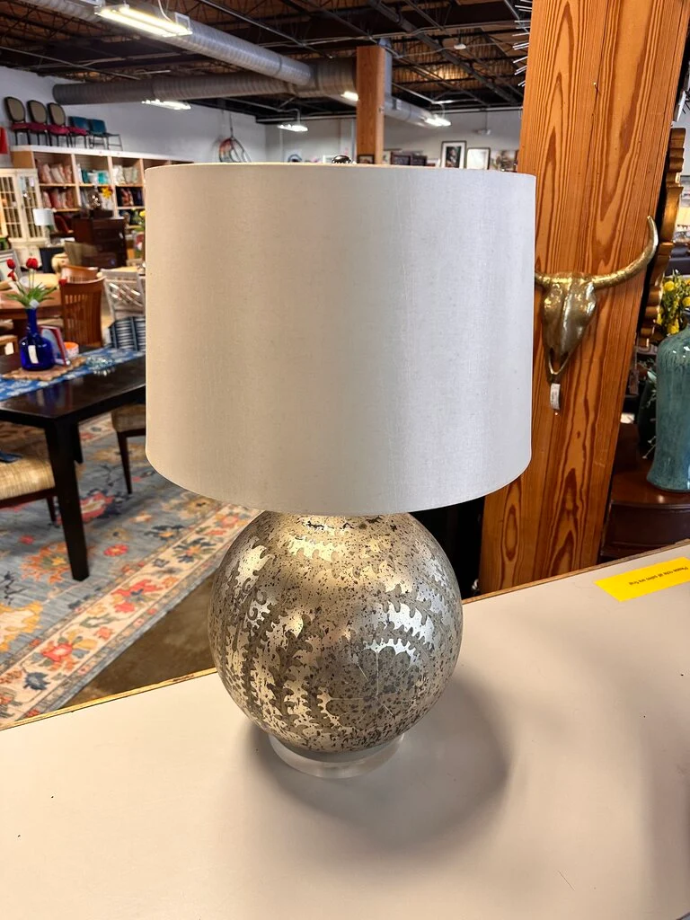 Metallic Ball On Acrylic Base Lamp - Image 3