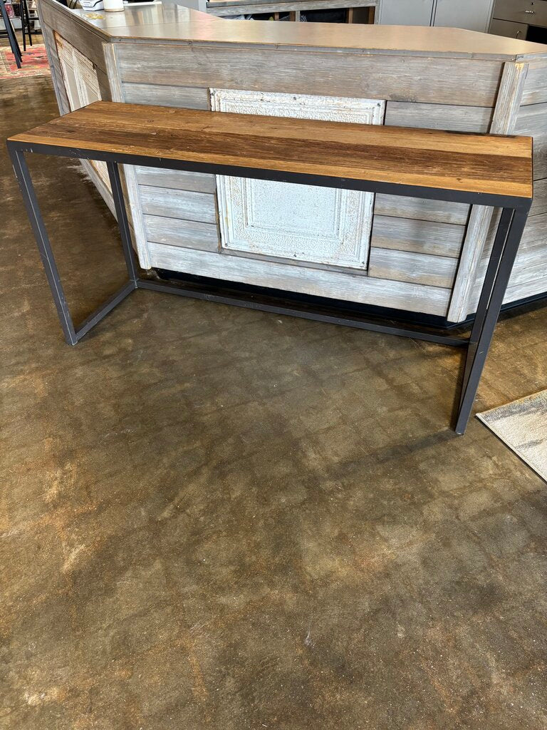 Metal/Reclaimed Wood Console 59 X 19.75 X 30 - Image 2